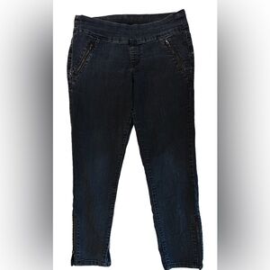 JAG Dark Wash High Rise Skinny Jeans with Ankle Zips